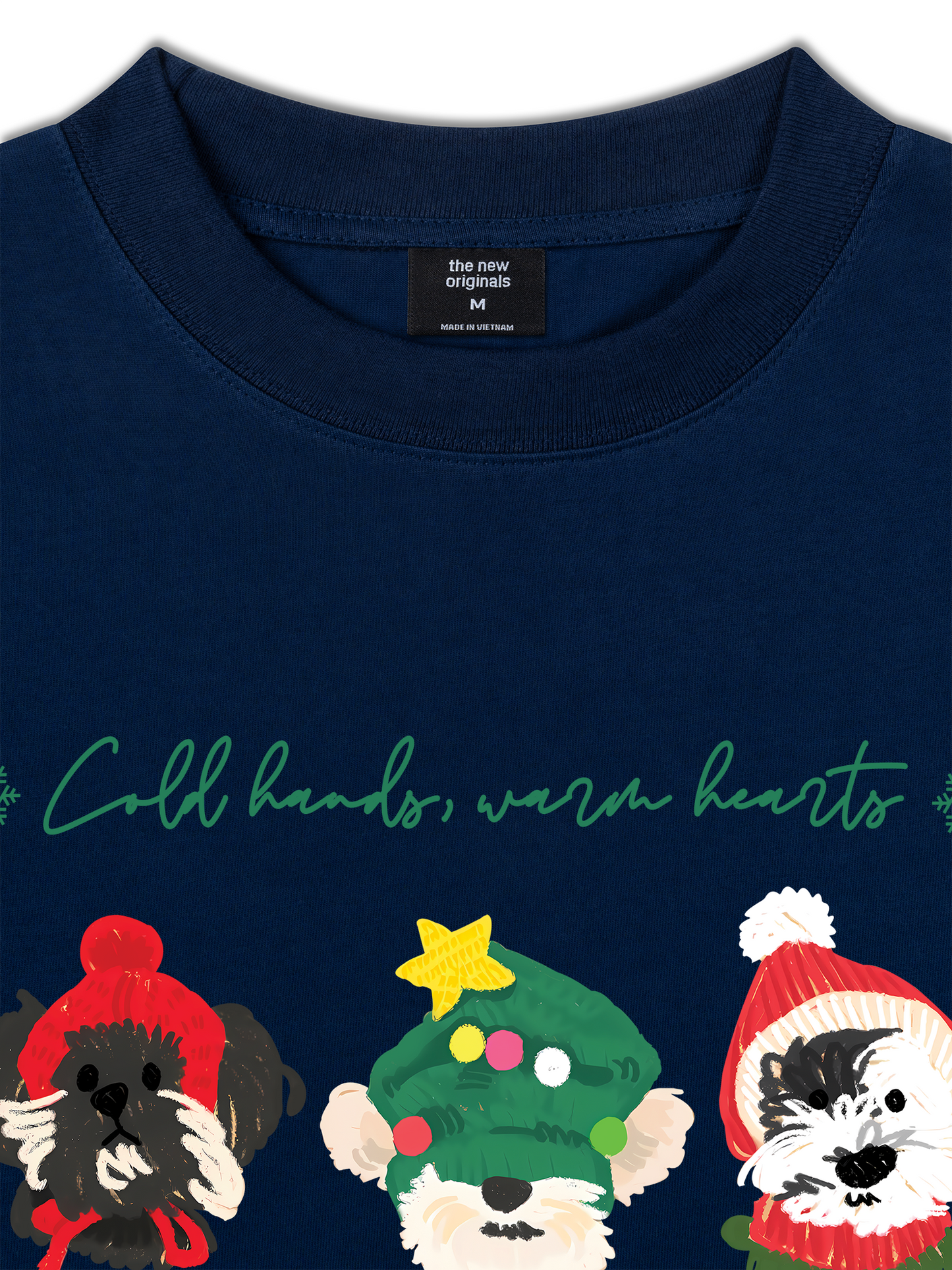 Áo Thun Relaxed Fit Animal Mood Cold Hand Warrm Heart