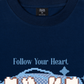 Áo Thun Relaxed Fit Pixel Universe Follow Your Heart