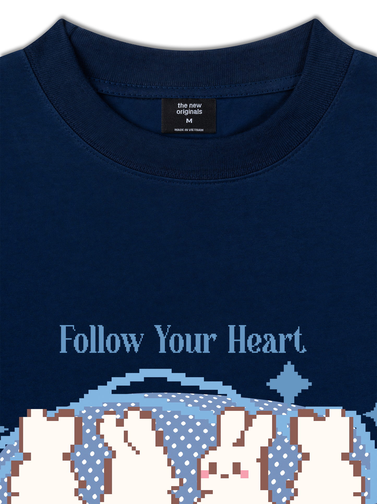 Áo Thun Relaxed Fit Pixel Universe Follow Your Heart
