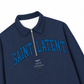 Áo Sweater Polo Nỉ Hai Da  Blue Saint Latent Logo