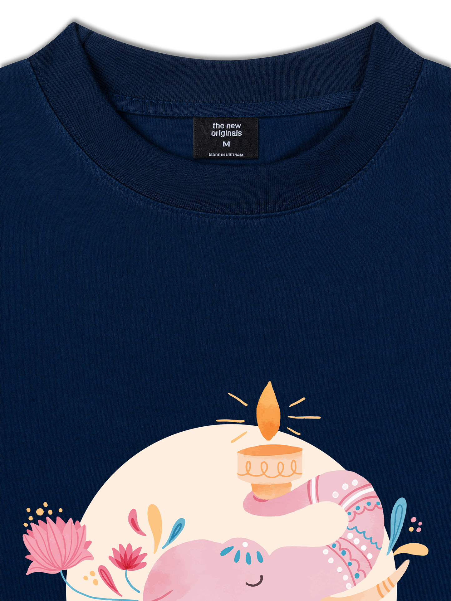 Áo Thun Relaxed Fit Floral Wish Elephant