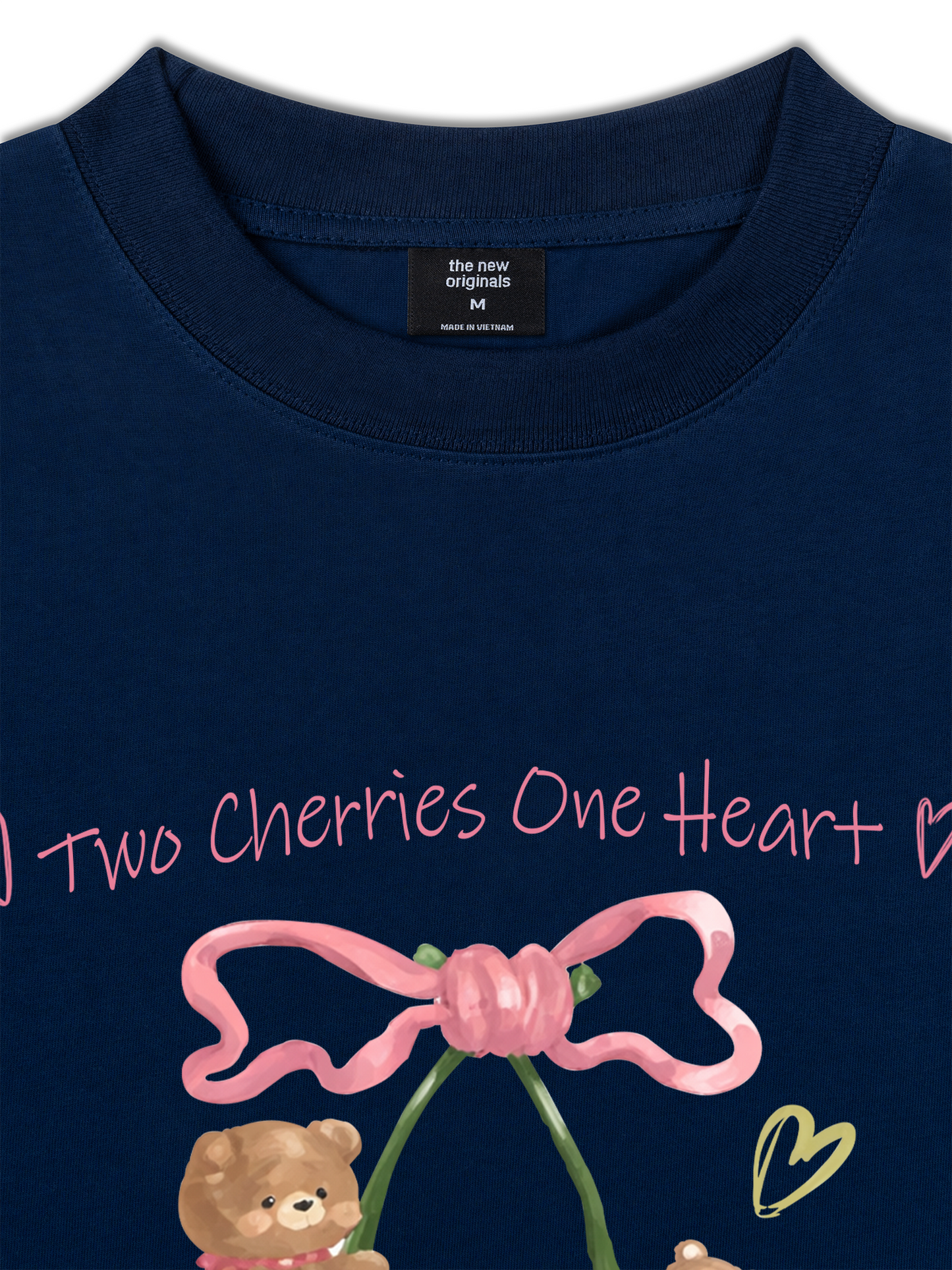 Áo Thun Relaxed Fit Daily Cuties Two Cherries One Heart