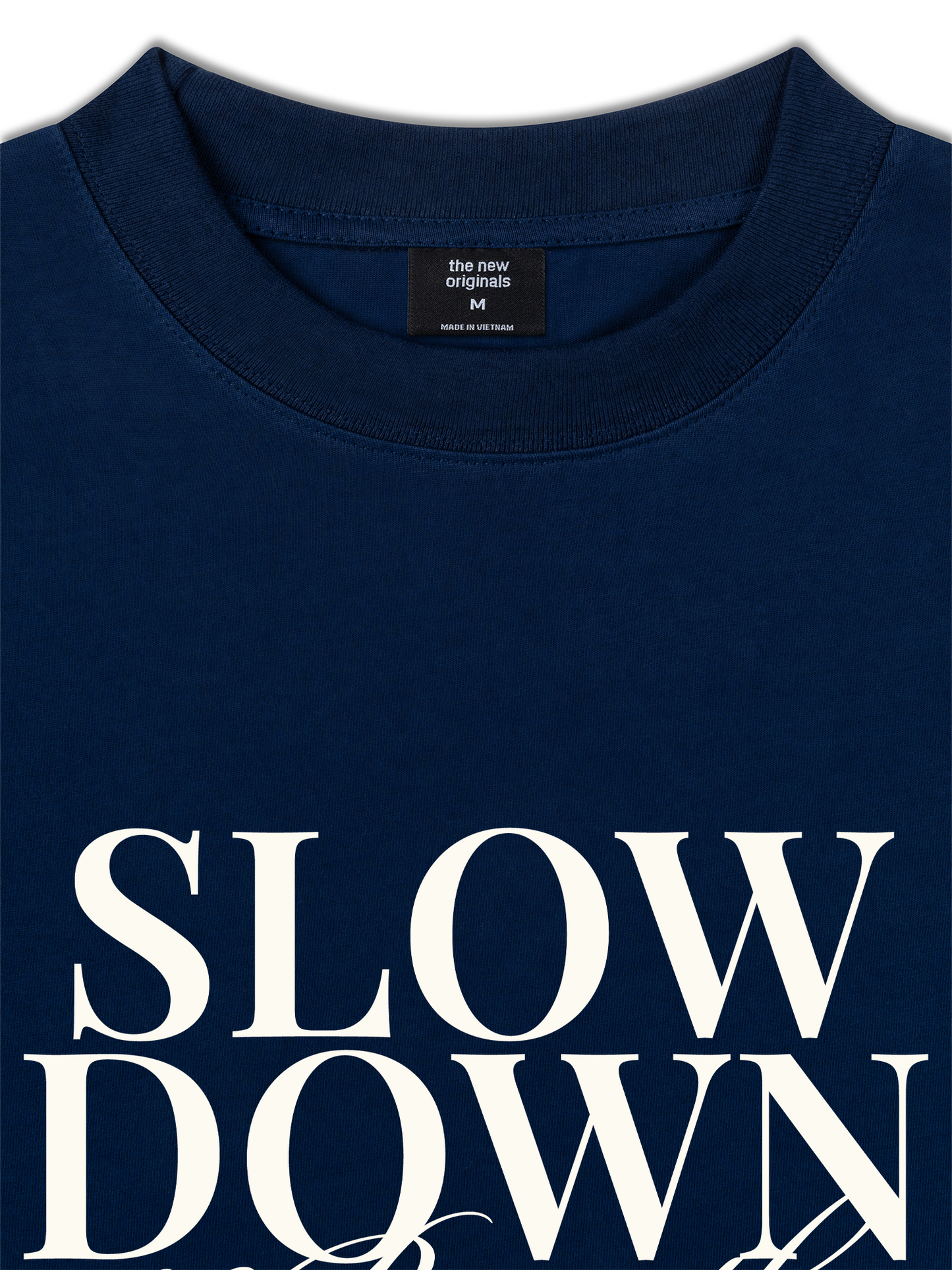 Áo Thun Relaxed Fit Slow Down & Breathe