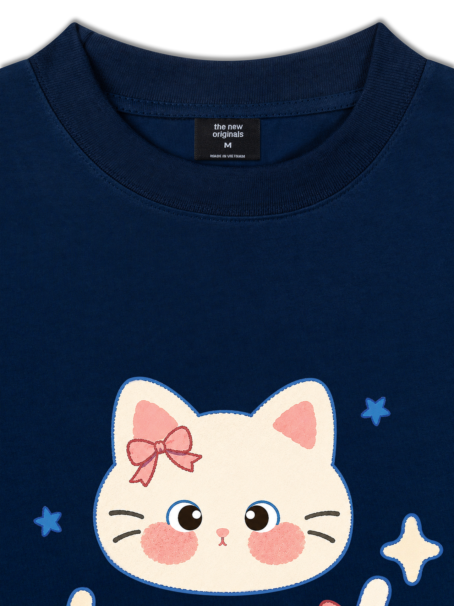 Áo Thun Relaxed Fit Blue Kitty