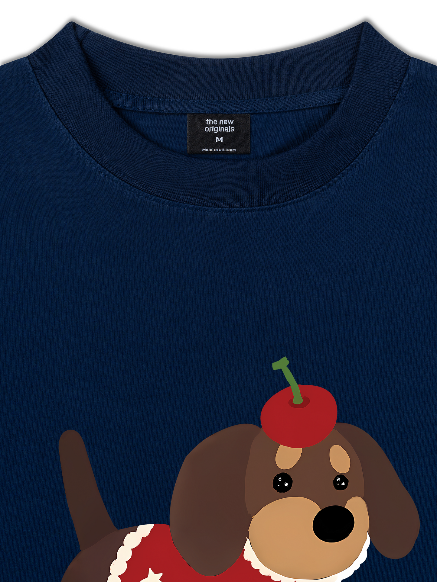 Áo Thun Relaxed Fit Animal Cute Puppy With Cherry