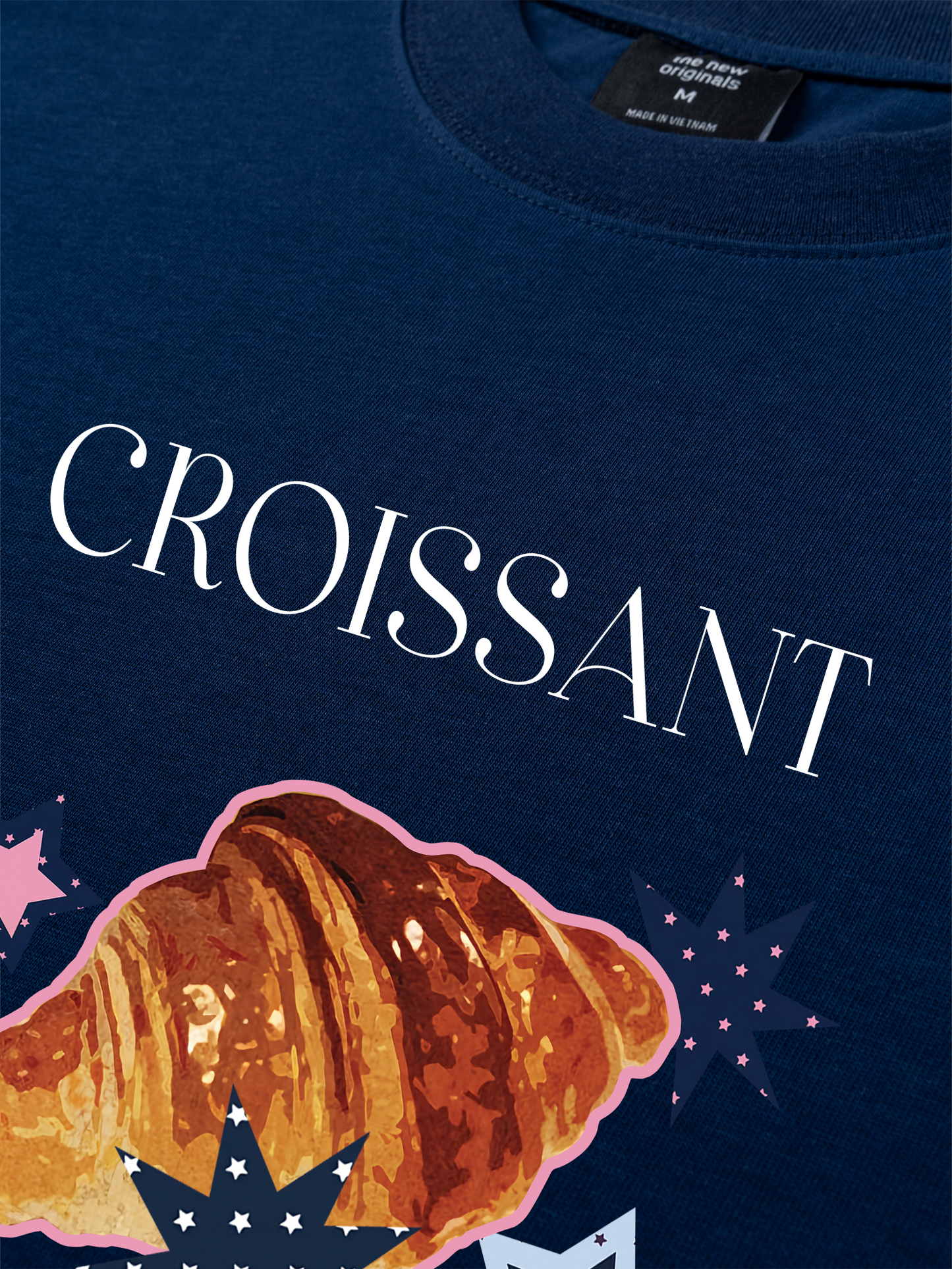 Áo Thun Relaxed Fit Croissant Y2K