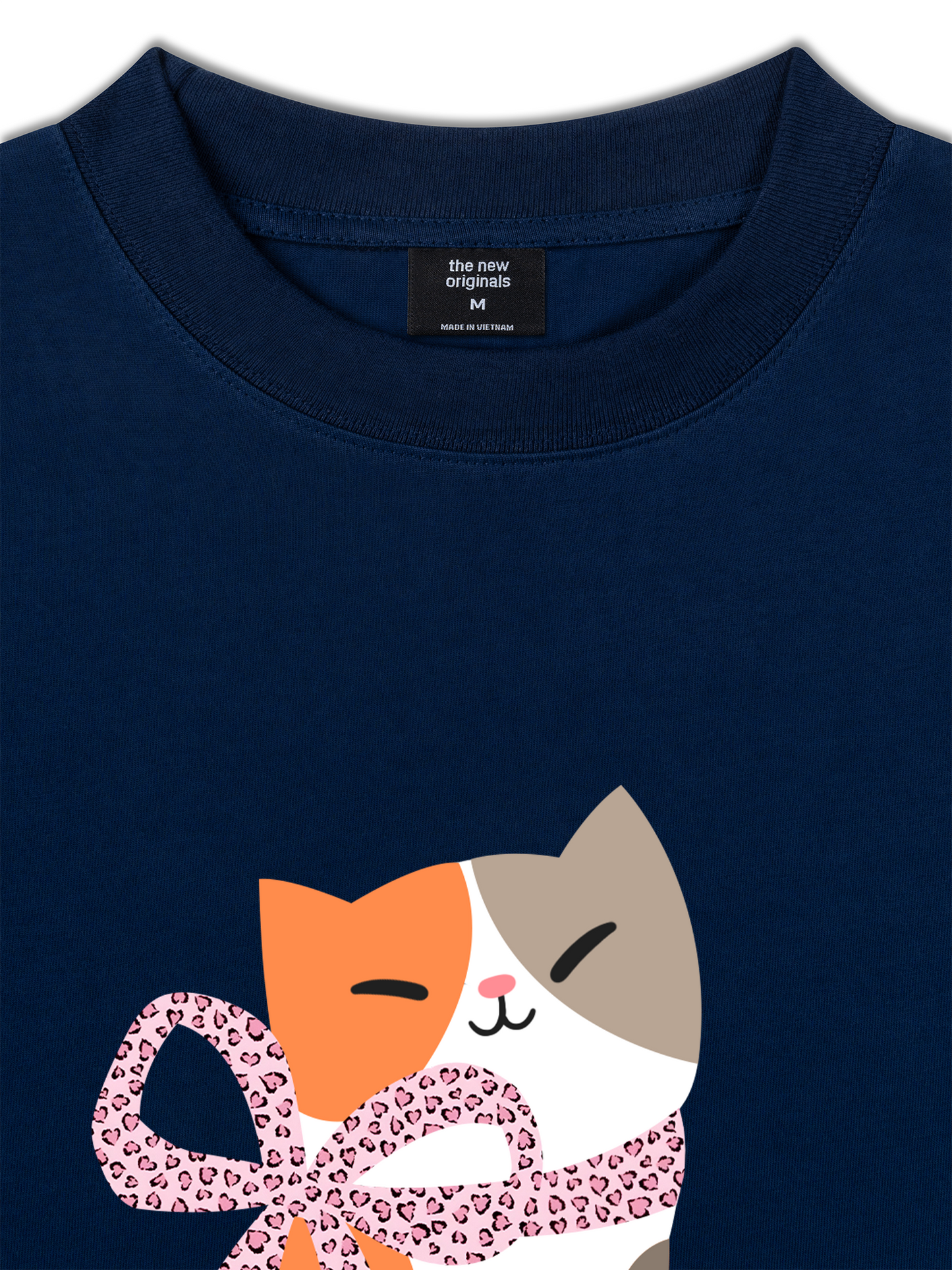 Áo Thun Relaxed Fit Daily Cuties Meow & Bow