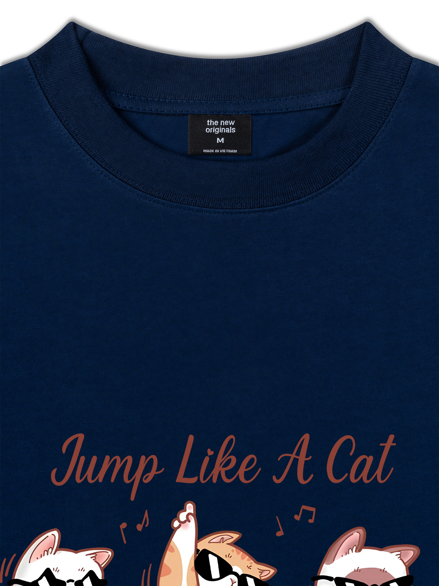 Áo Thun Relaxed Fit Animal Mood Jump Like A Cat
