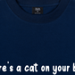 Áo Thun Relaxed Fit Animal Mood There's A Cat On Your Back