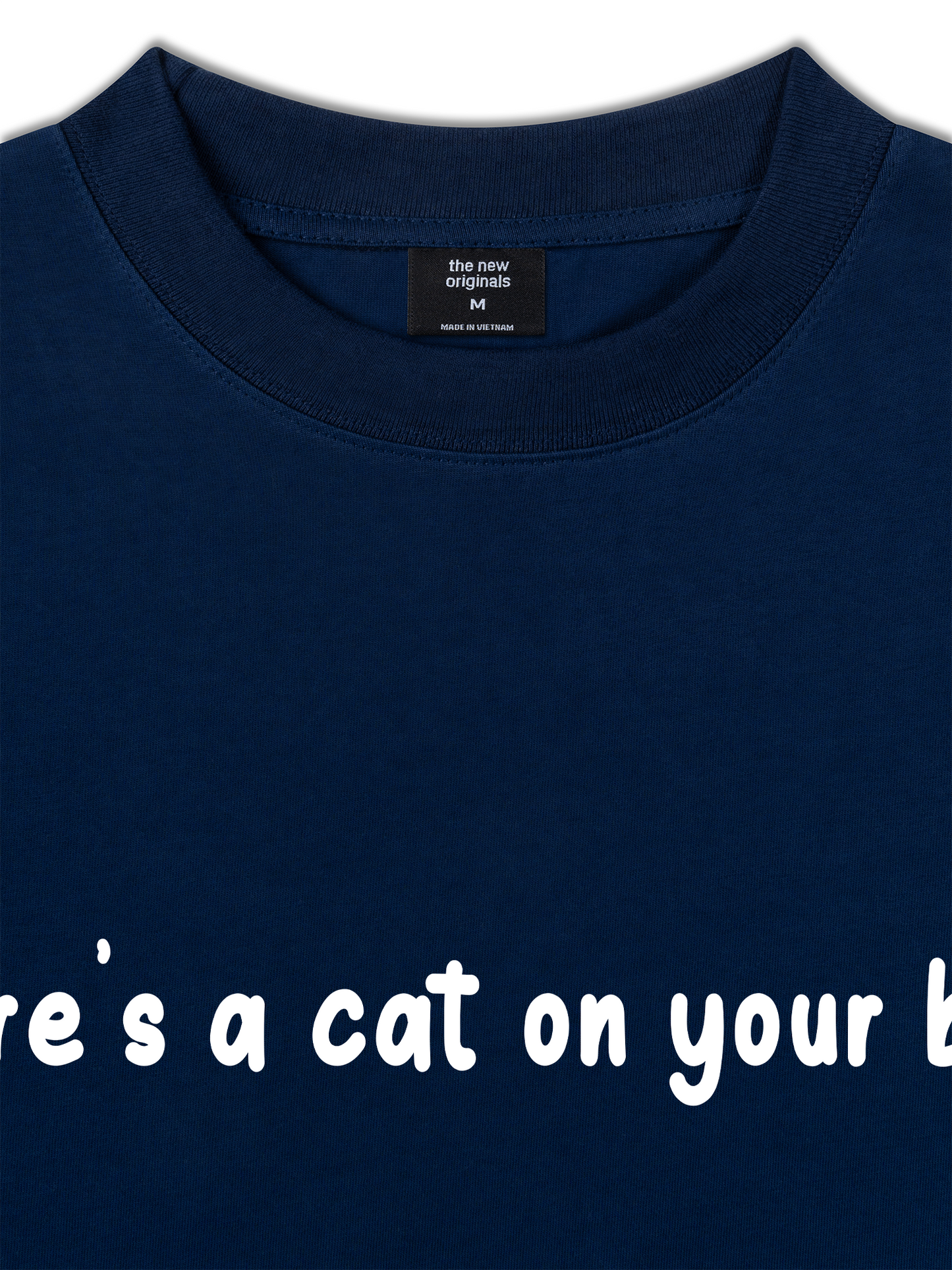 Áo Thun Relaxed Fit Animal Mood There's A Cat On Your Back