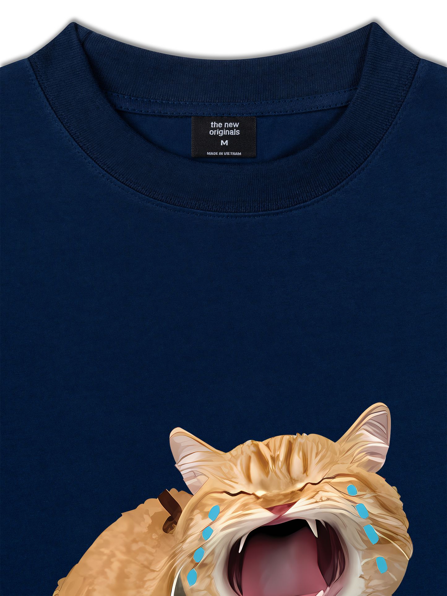 Áo Thun Relaxed Fit Animal Mood Funny Meow