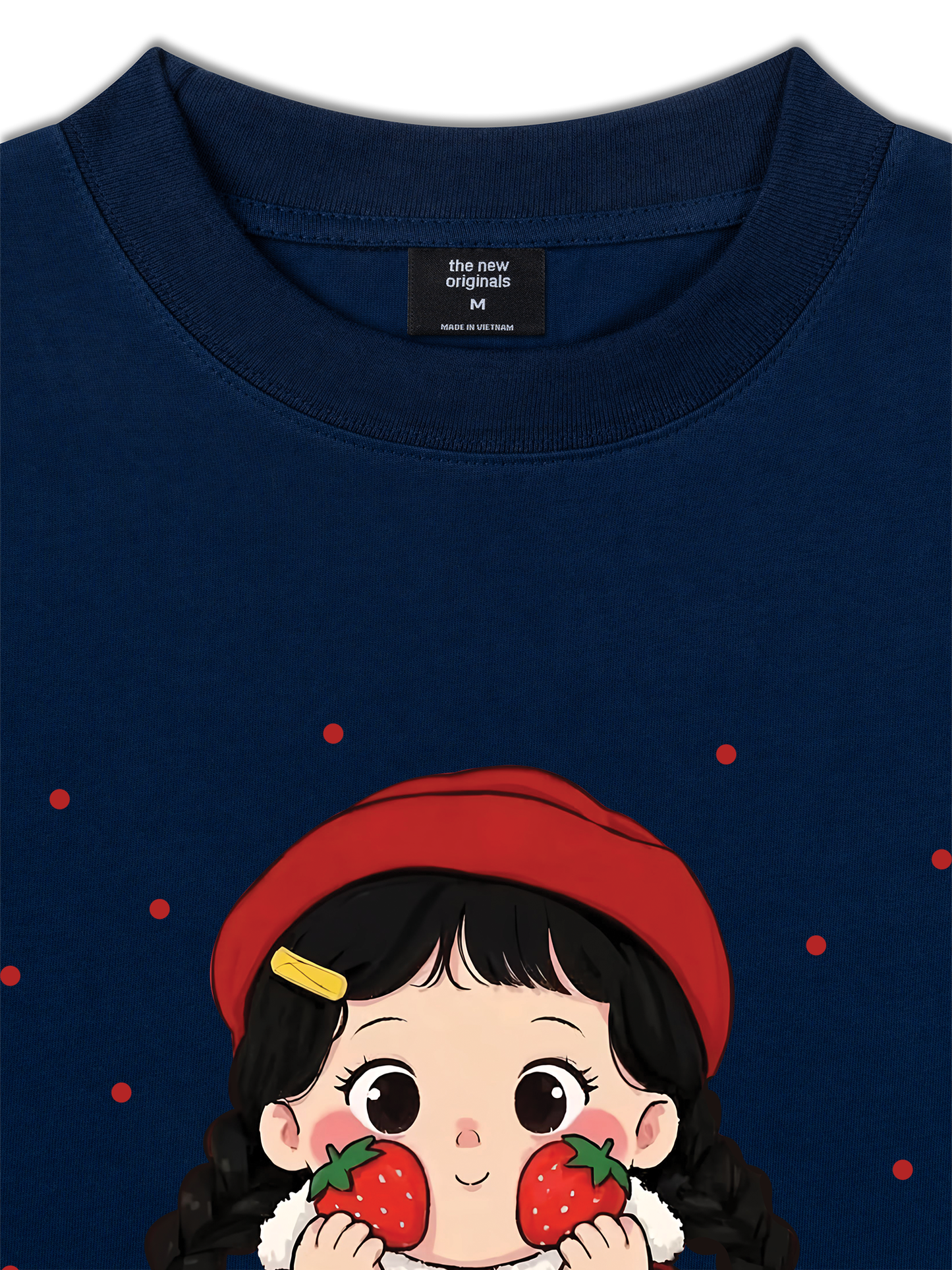Áo Thun Relaxed Fit Dolly Girl Cute Strawberry Girl