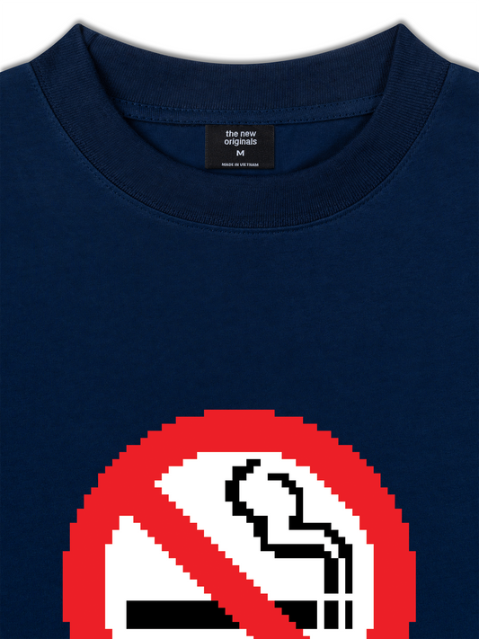 Áo Thun Relaxed Fit Pixel Universe No Smoking