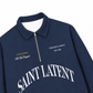 Áo Sweater Polo Nỉ Hai Da  Saint Latent Old Money