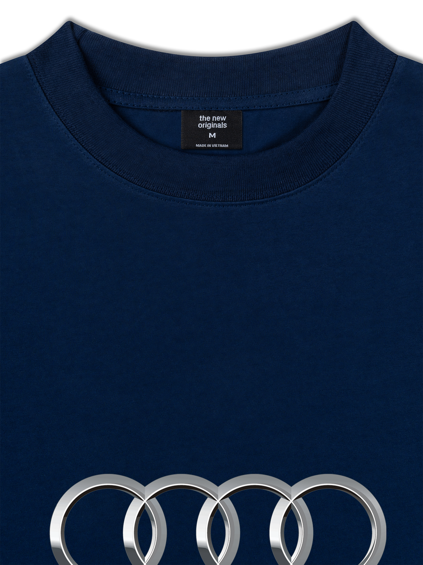 Áo Thun Relaxed Fit CAR AUDI Black & White