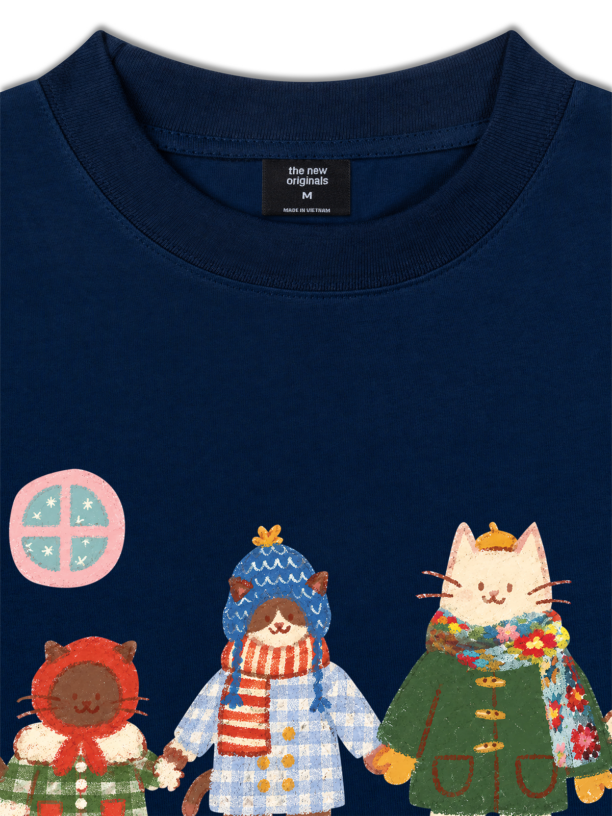 Áo Thun Relaxed Fit 3 Cozy Cats