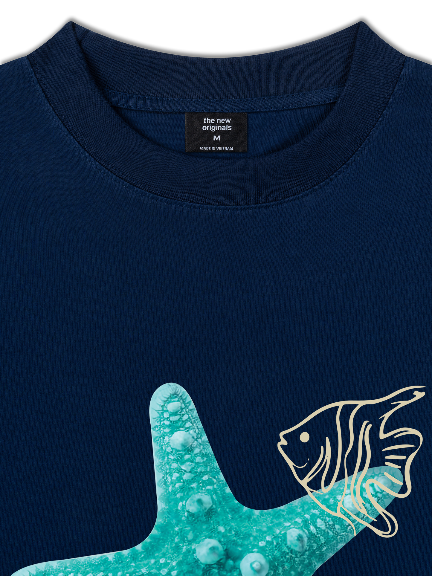 Áo Thun Relaxed Fit  Blue Tiffany Starfish