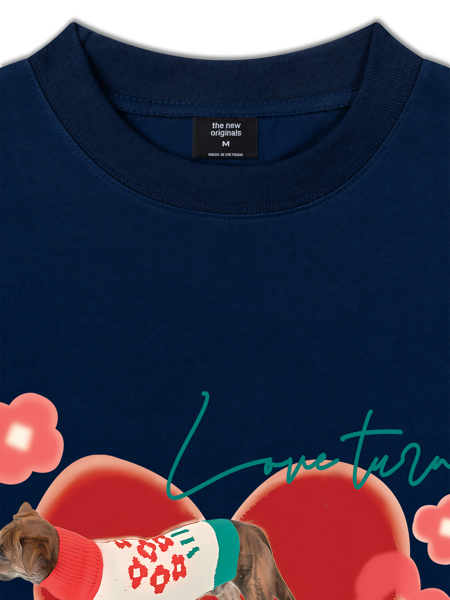 Áo Thun Relaxed Fit Animal Mood Love Turr Into Flower