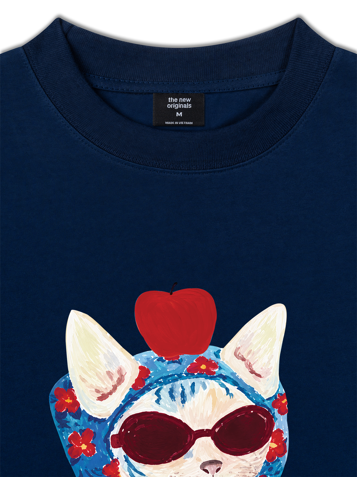 Áo Thun Relaxed Fit Kitten Day Meow With Apple
