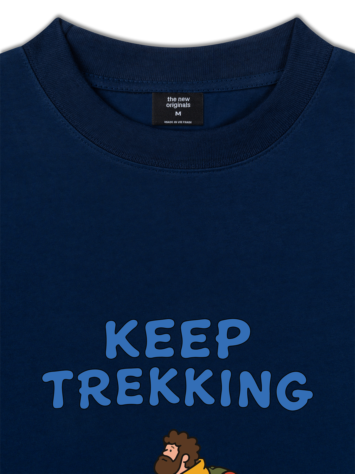 Áo Thun Relaxed Fit Blue Keep Trekking