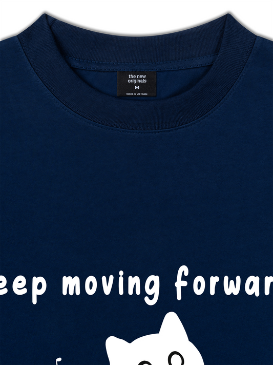Áo Thun Relaxed Fit Animal Mood Keep Moving Forward