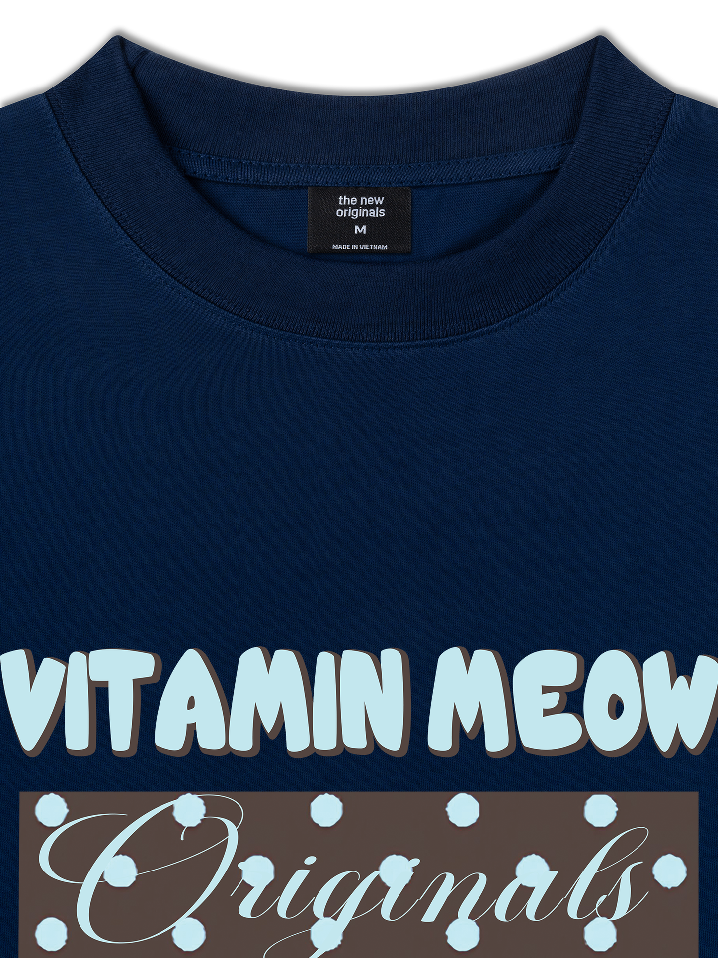 Áo Thun Relaxed Fit Vitamin Meow Blue Tiffany