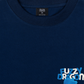 Áo Thun Relaxed Fit Fuzzy Font Dragon Blue