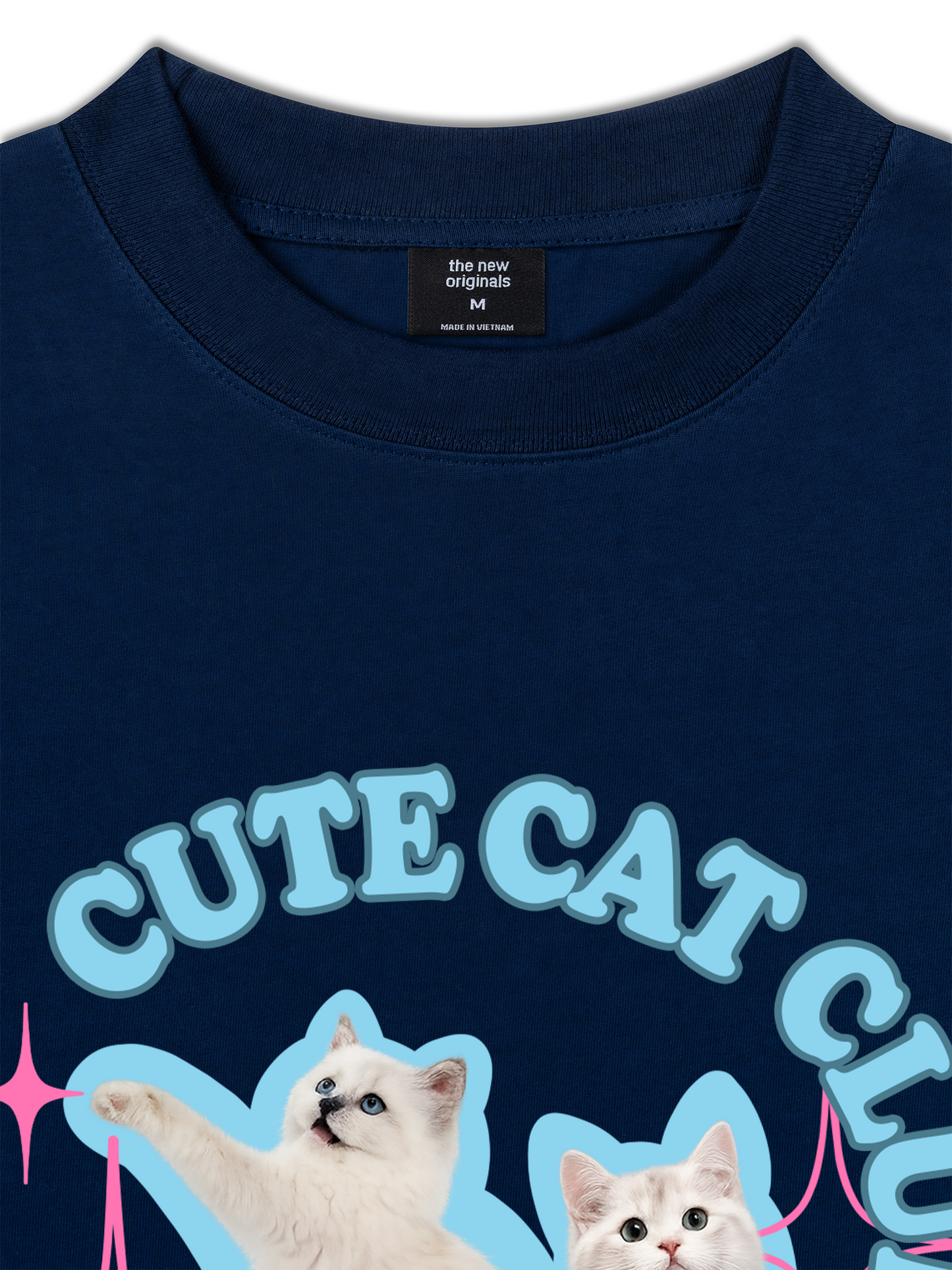 Áo Thun Relaxed Fit Daily Cuties Cute Cat Club