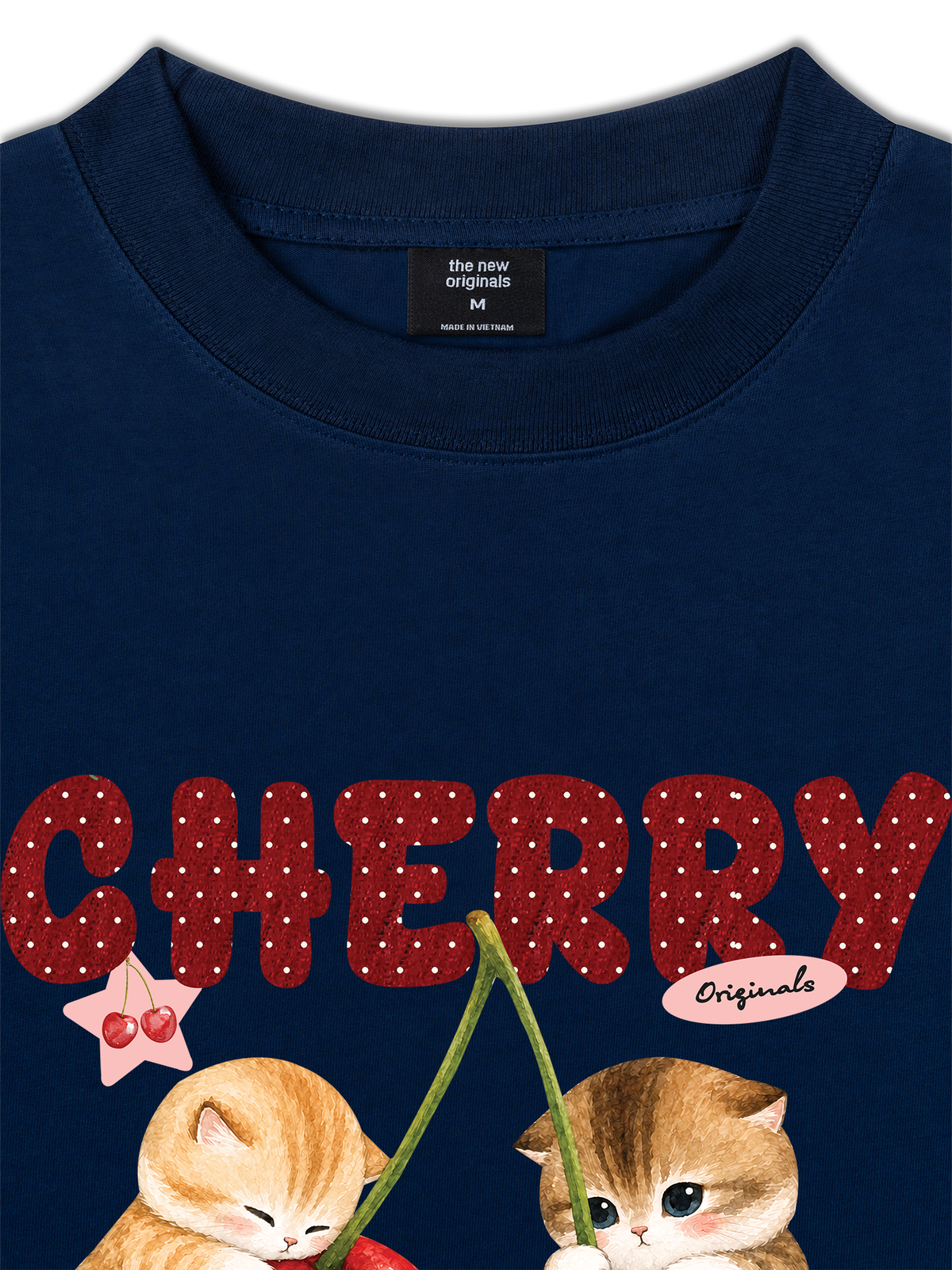 Áo Thun Relaxed Fit Cherry Meow