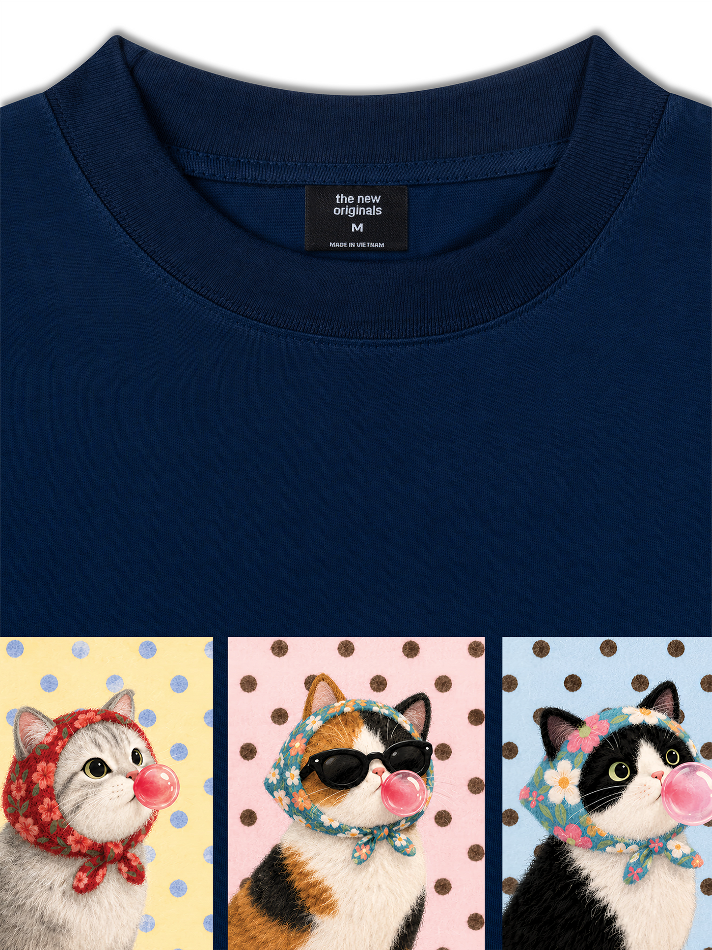 Áo Thun Relaxed Fit Dotty Kitty