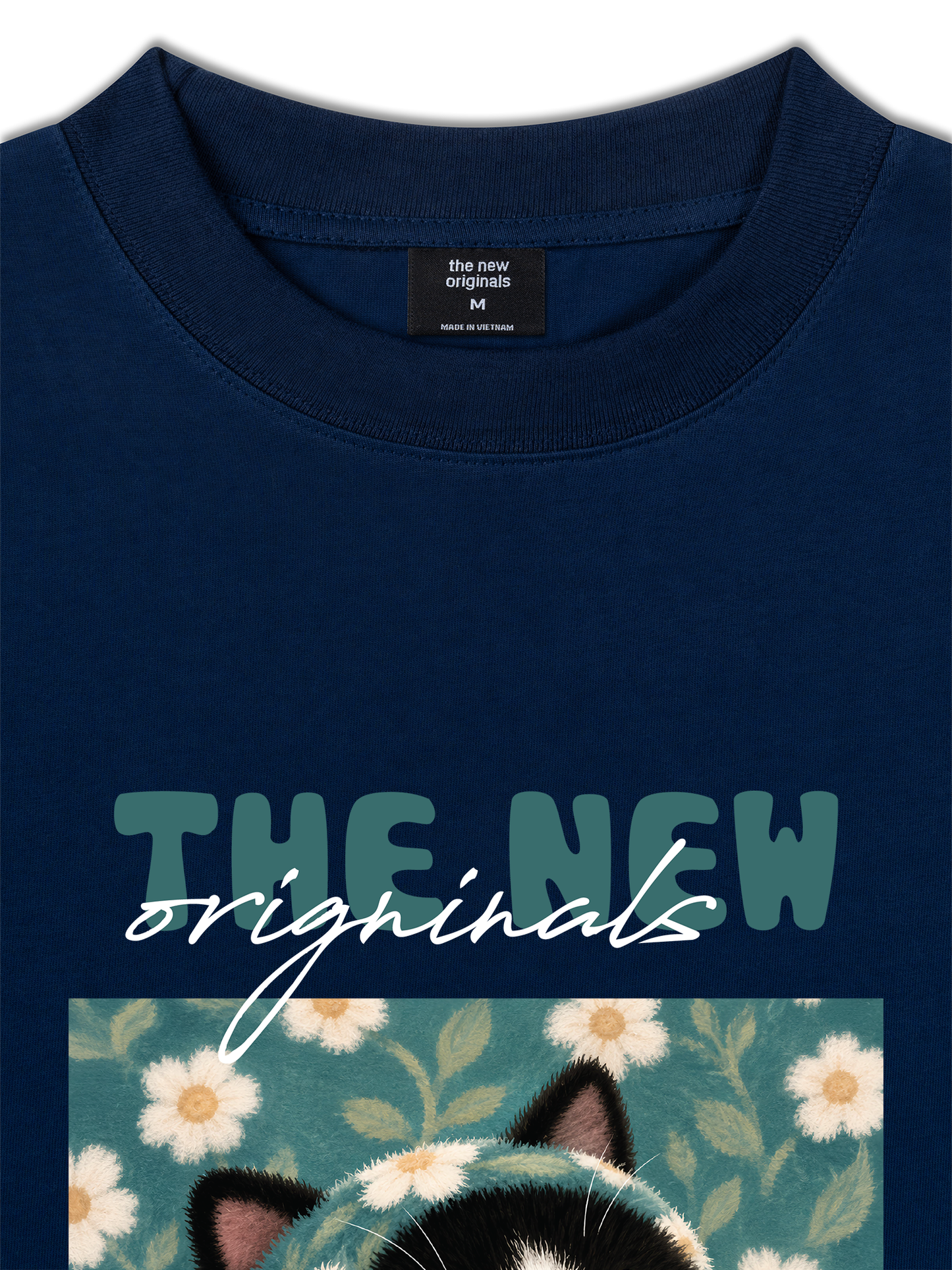Áo Thun Relaxed Fit Daisy Mint Dream Meow