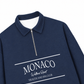 Áo Sweater Polo Nỉ Hai Da MONACO