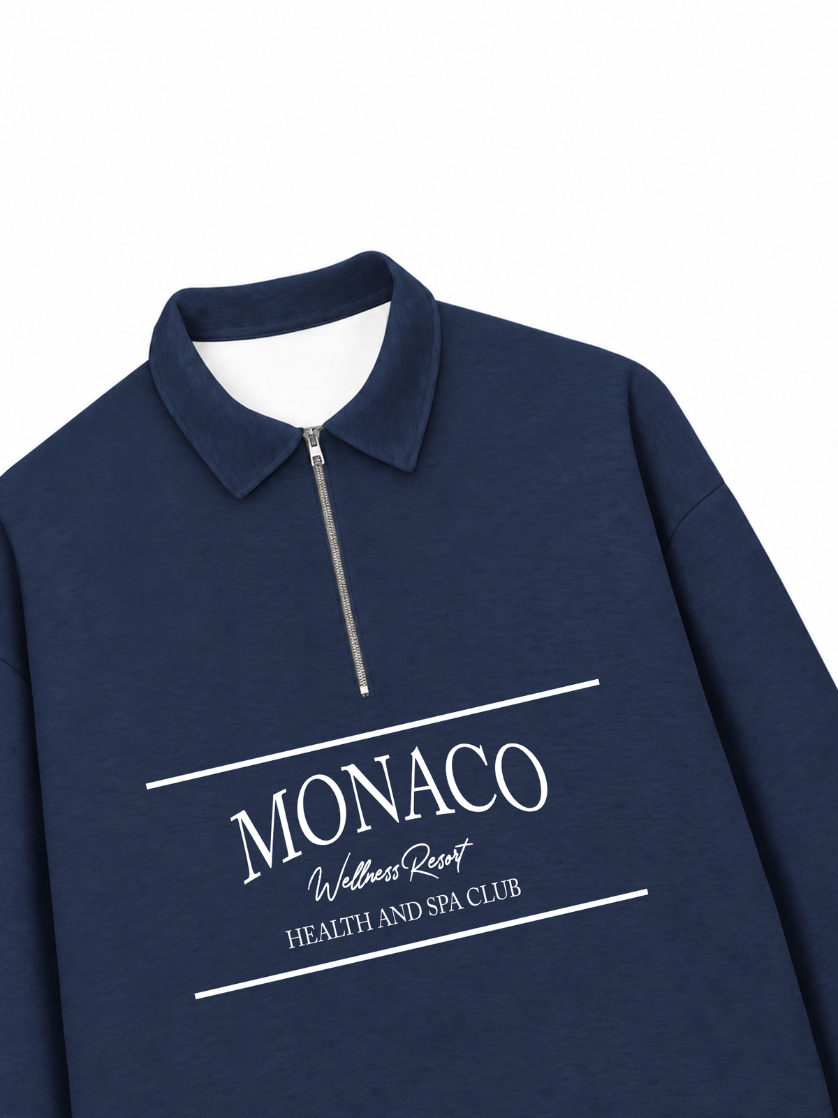 Áo Sweater Polo Nỉ Hai Da MONACO