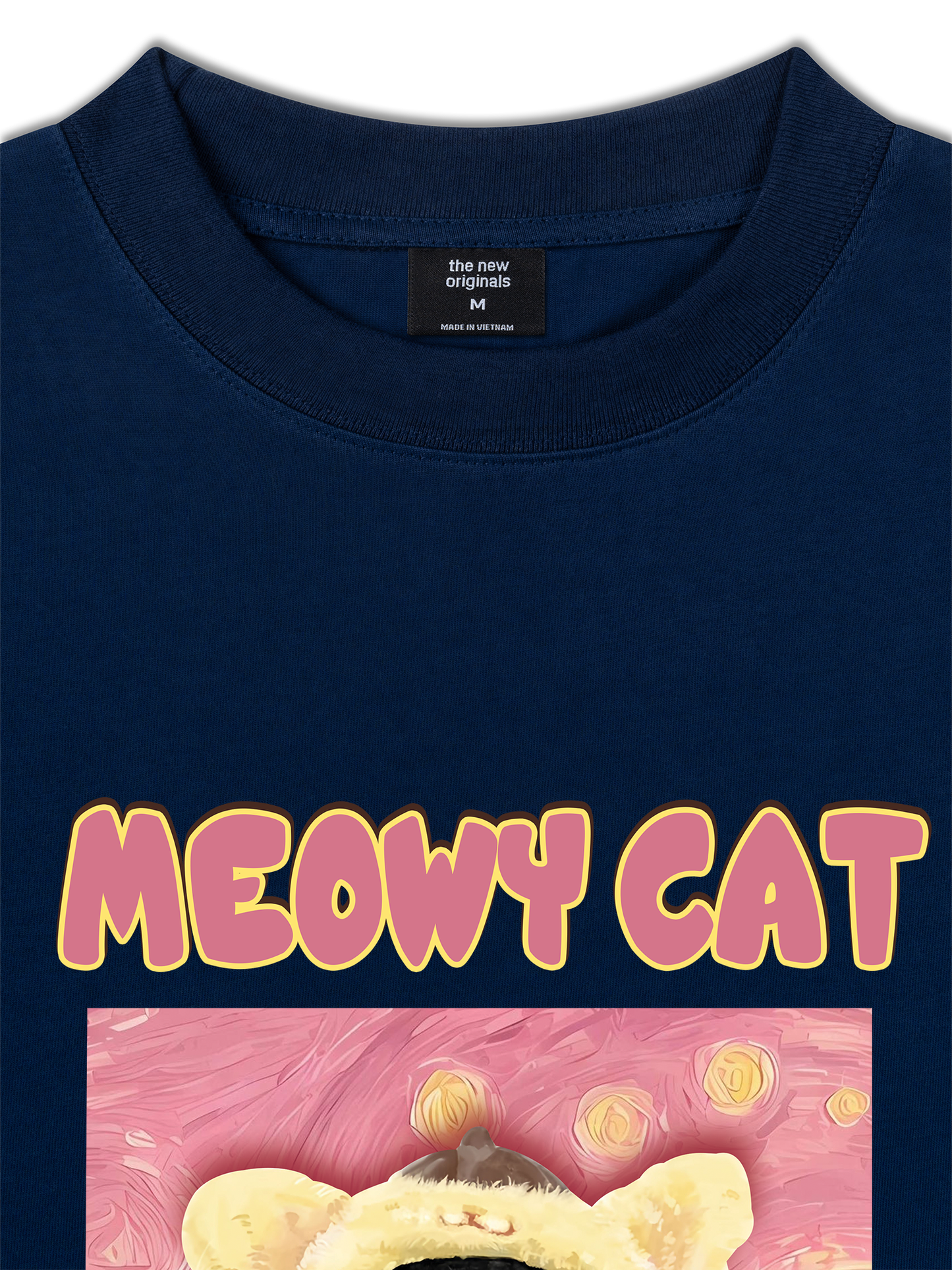 Áo Thun Relaxed Fit Meowy Cat Vicent