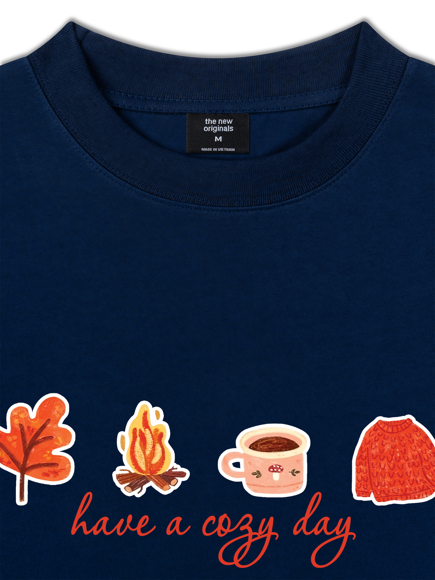 Áo Thun Relaxed Fit Autumn Vibes Have a Cozy