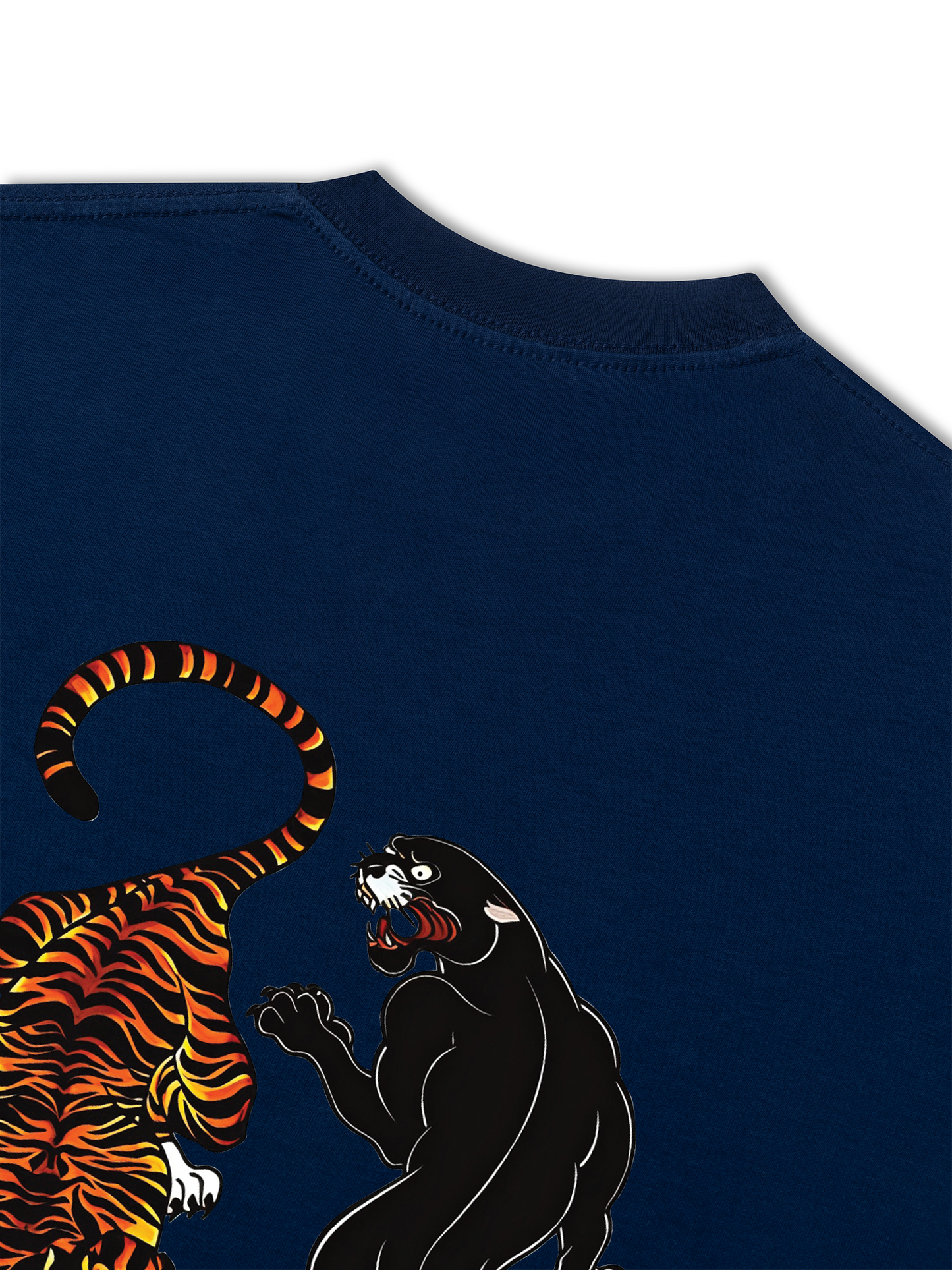 Áo Thun Relaxed Fit Japan Spirit Tiger And Black Panther