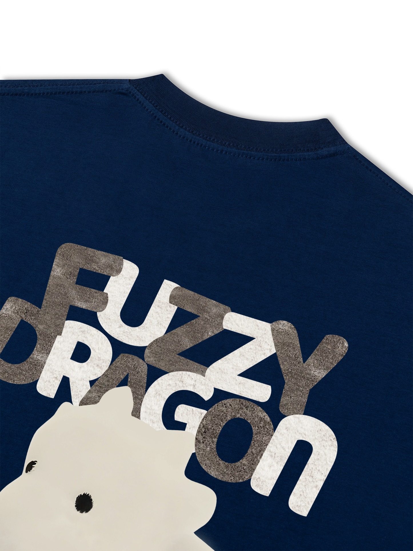 Áo Thun Relaxed Fit  Fuzzy Font Dragon
