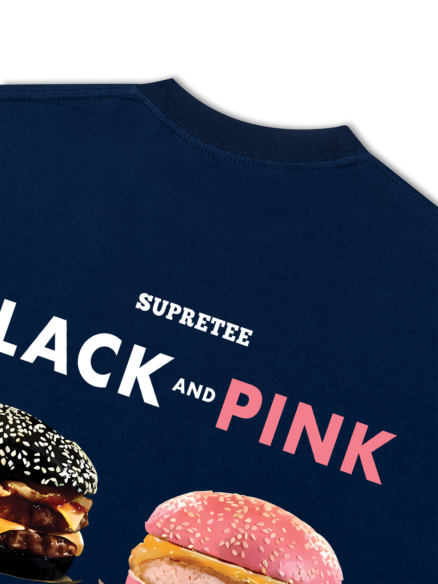 Áo Thun Relaxed Fit Sweet Pastry Black Pink