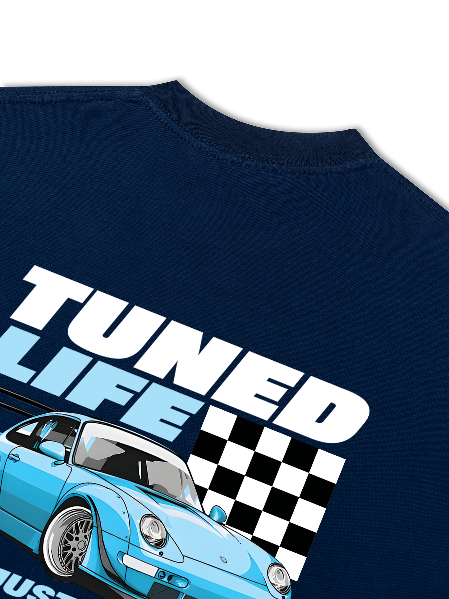 Áo Thun Relaxed Fit CAR TunedBlue
