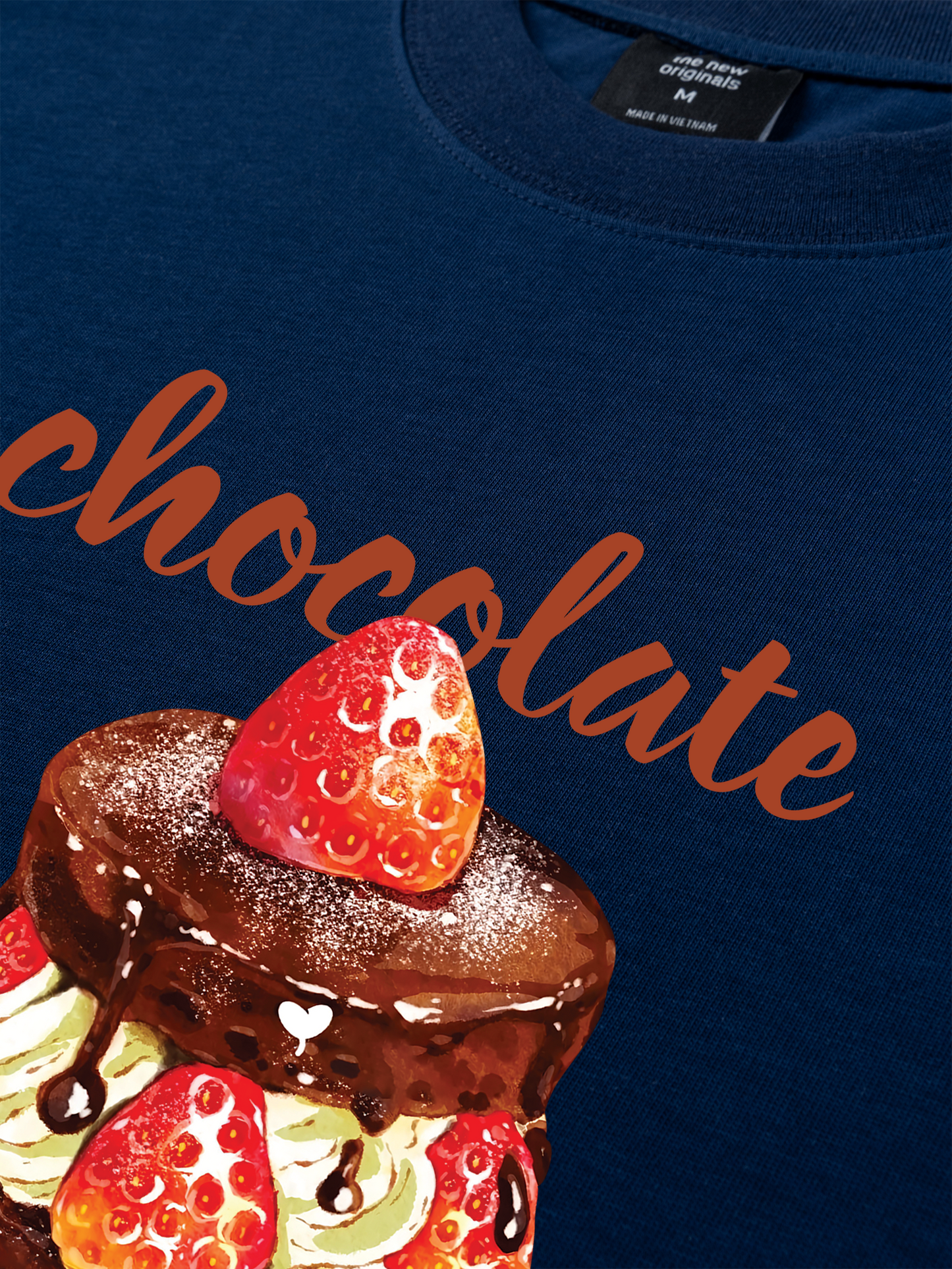 Áo Thun Relaxed Fit Strawberry Chocolate