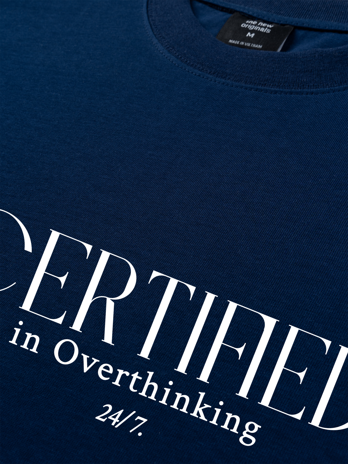 Áo Thun Relaxed Fit Certified In Overthinking