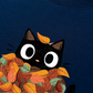 Áo Thun Relaxed Fit Autumn Vibes Purr-fect Autumn