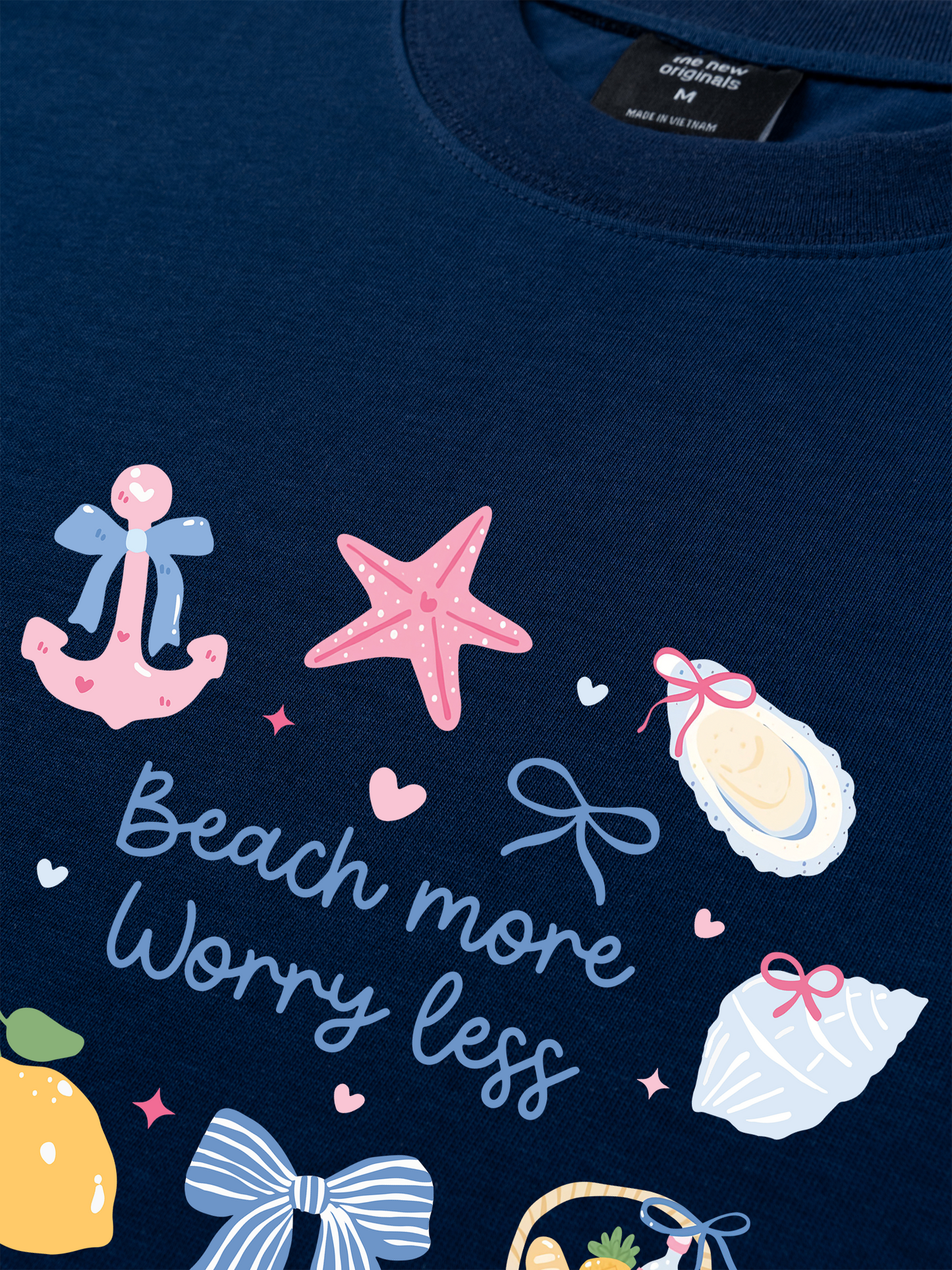 Áo Thun Relaxed Fit Beach More Worry Less