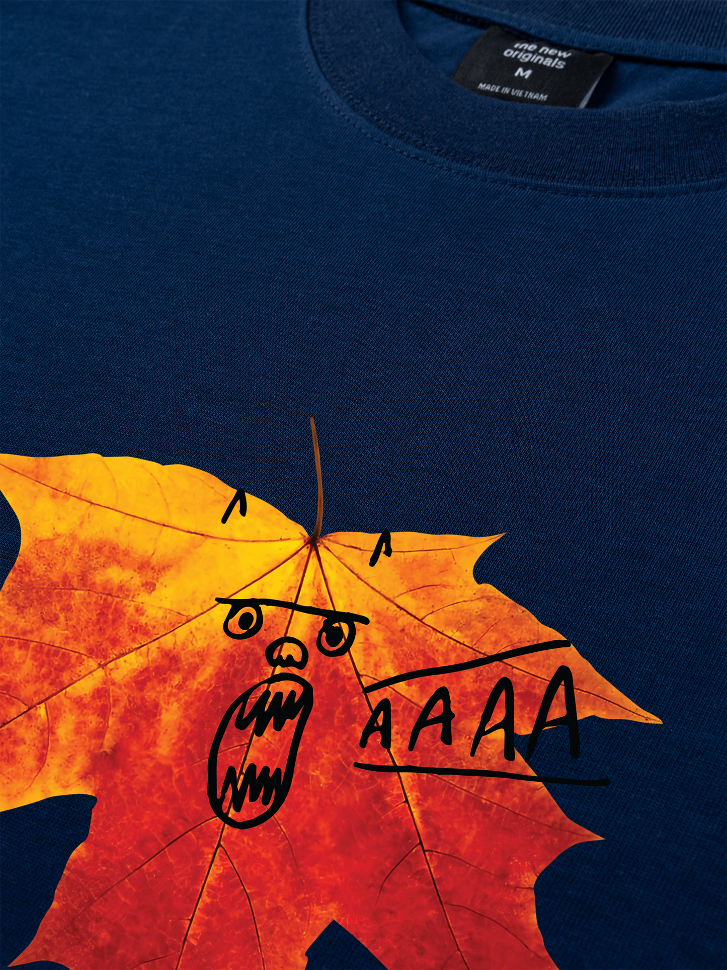 Áo Thun Relaxed Fit Autumn Vibes Maple Leaf