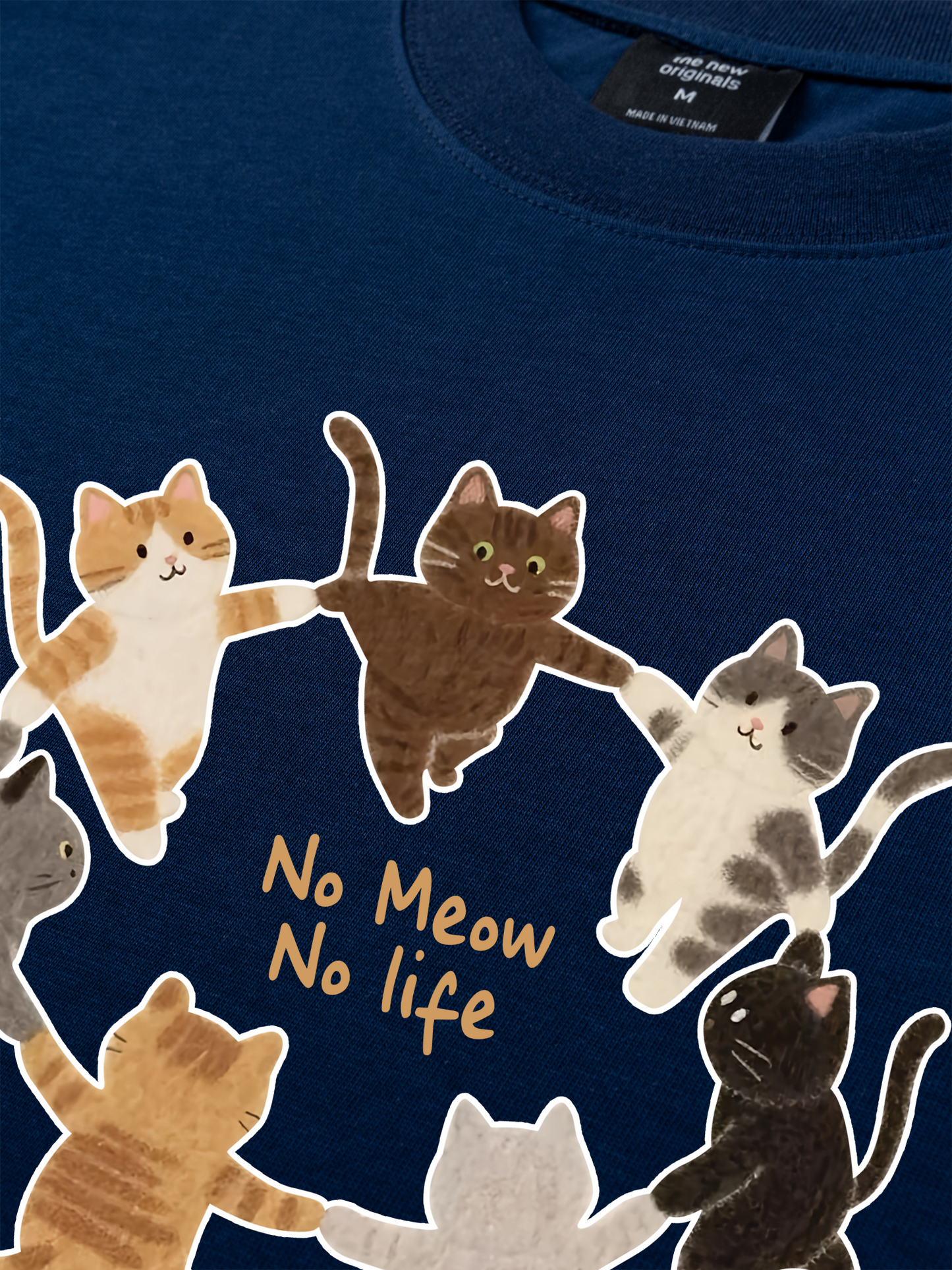 Áo Thun Relaxed Fit No Meow No Life