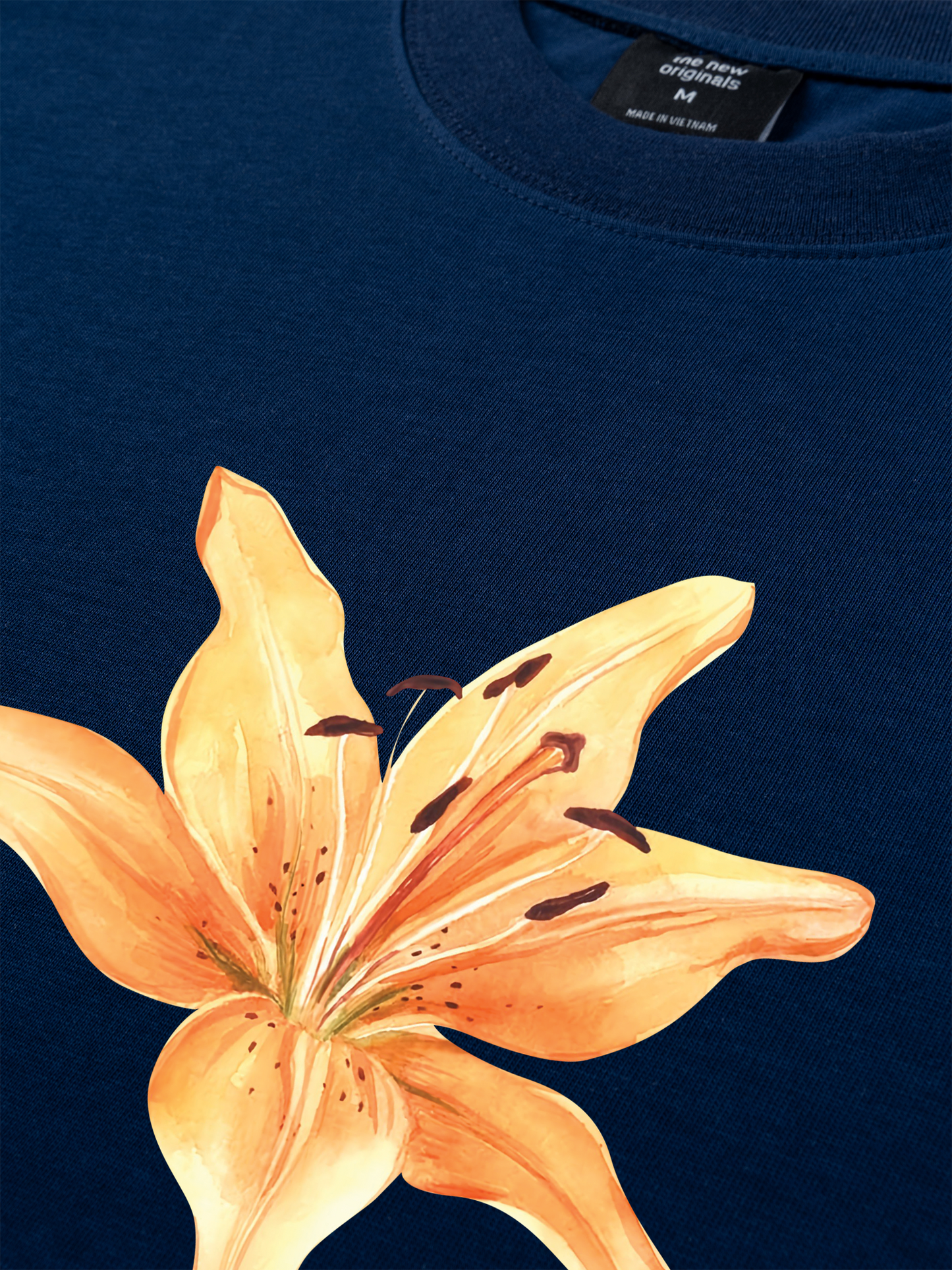Áo Thun Relaxed Fit Yellow Lily Flower