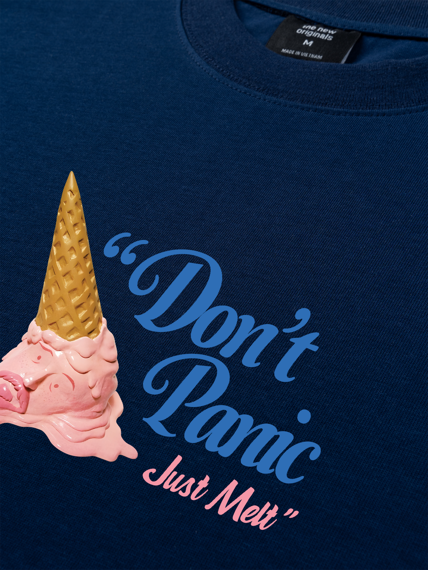 Áo Thun Relaxed Fit Don't Panic Just Melt