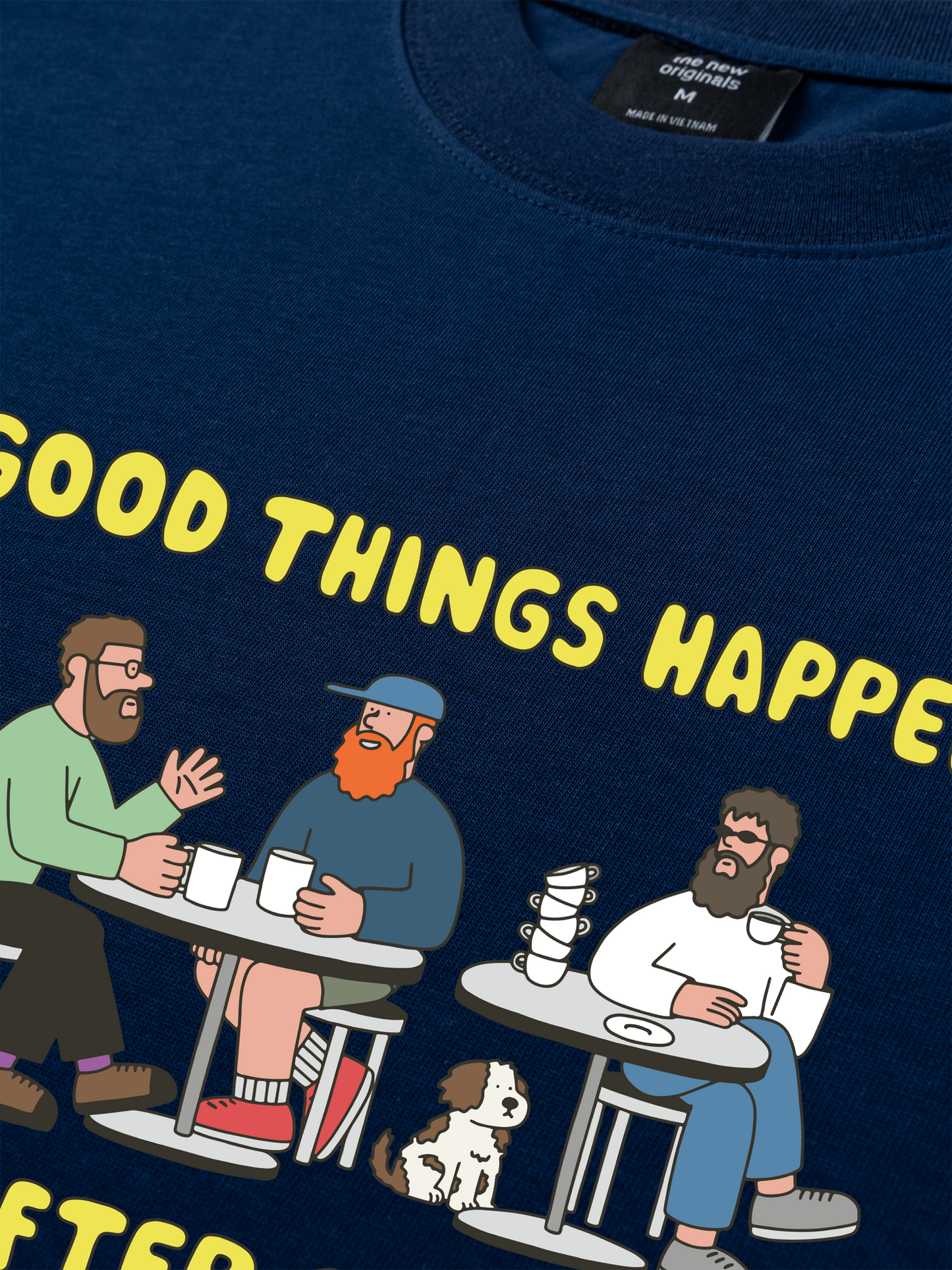 Áo Thun Relaxed Fit Good Things Happen After Coffee