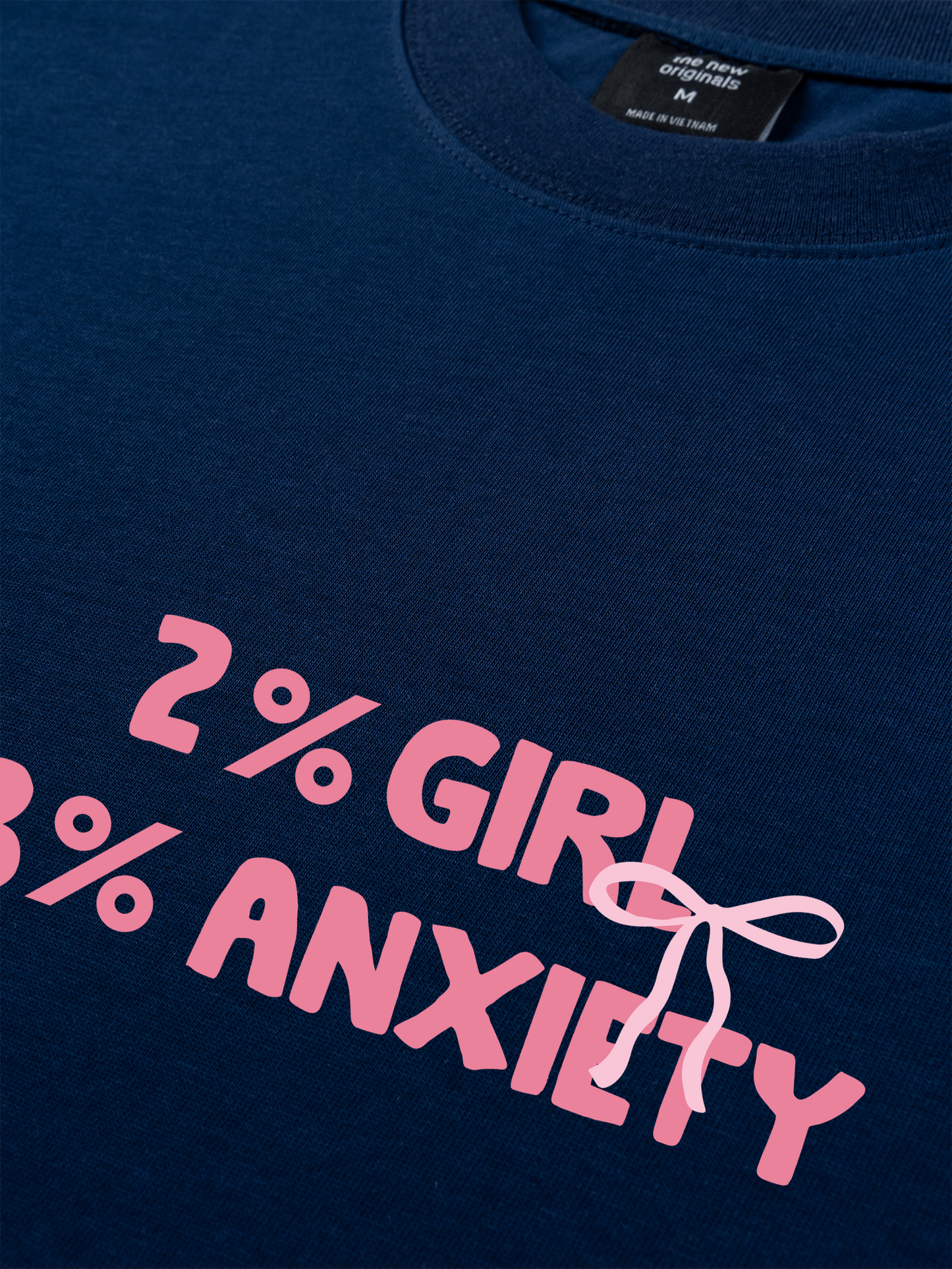 Áo Thun Relaxed Fit 2%Girl 98% Anxiety