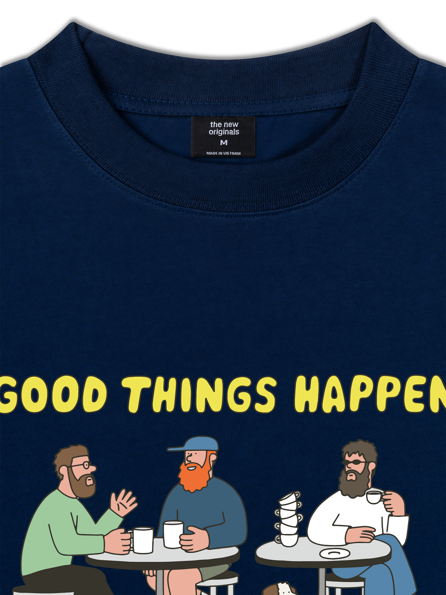 Áo Thun Relaxed Fit Good Things Happen After Coffee